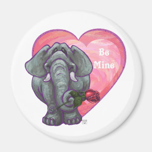 Elephant Valentine's Day Magnet