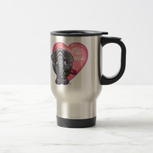 Elephant Valentine's Day Travel Mug