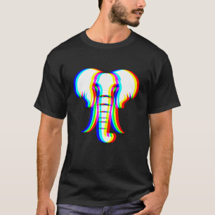 Elephant Vaporwave House Music Festival EDM Techno T-Shirt