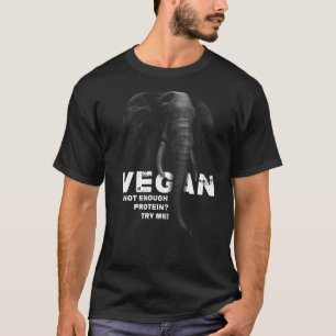 Elephant Vegan Gym Women Men Vegan Workout Vegan A T-Shirt