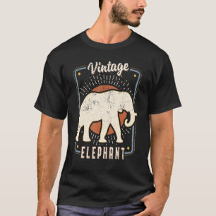 Elephant Vintage Retro Classic Animal Love 1 T-Shirt