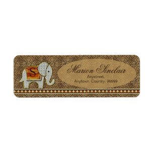 Elephant Walk Monogram Cheetah ID390