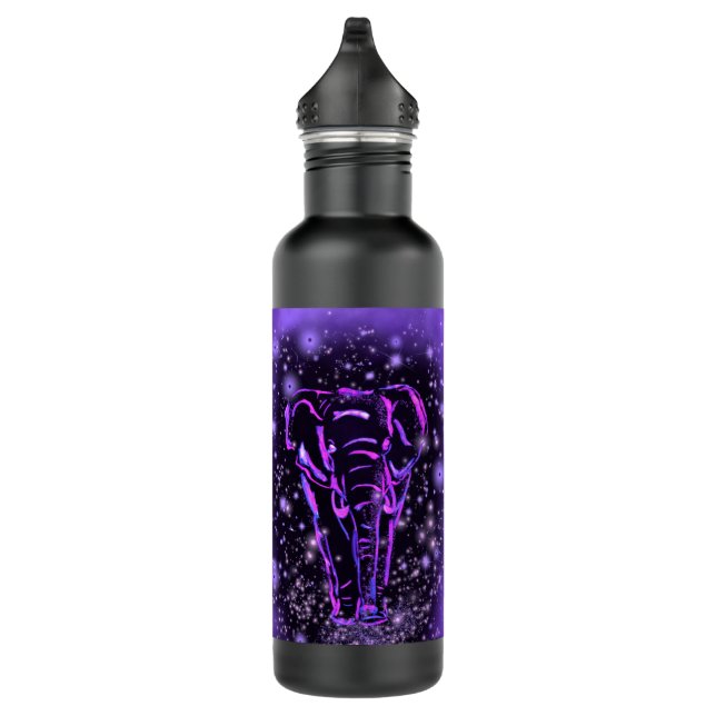 Elephant Water Bottle At Starry Night  (Right)