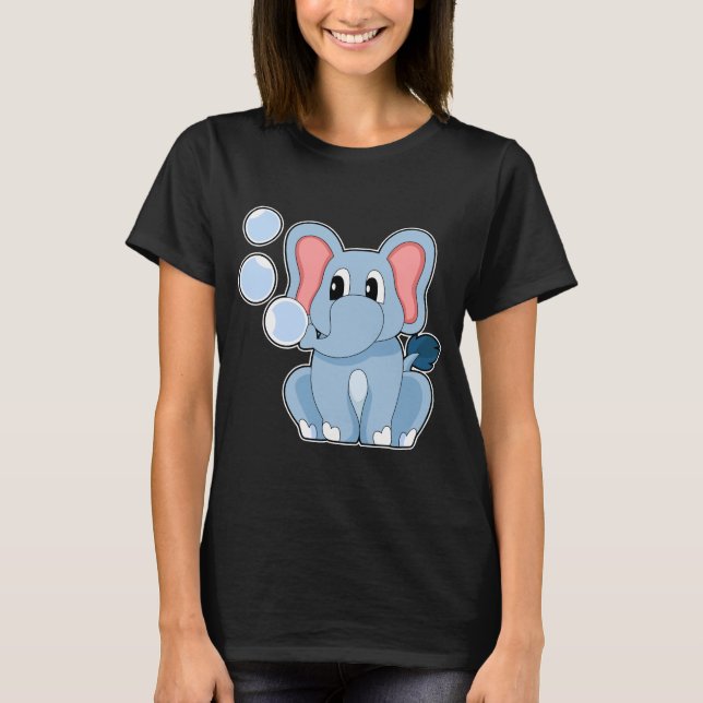 Elephant Water bubbles T-Shirt (Front)