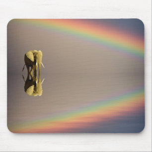 Elephant, Water & Rainbow, Kenya Mouse Mat