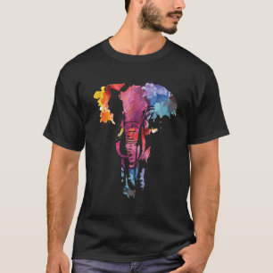 Elephant Watercolor Art Design For People Who Love T-Shirt