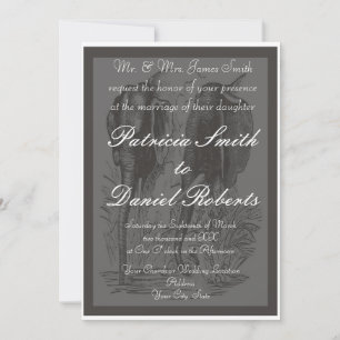 Elephant Wedding Invitation