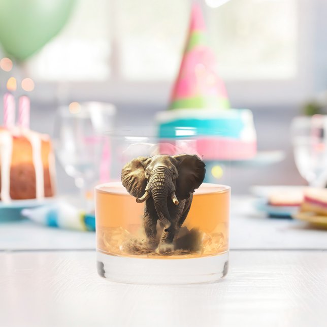 Elephant Whiskey Glass (Insitu (Birthday))