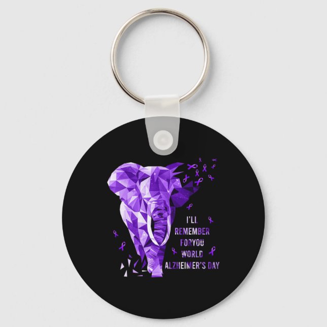 Elephant Will Remember For You World Heimerheimer  Key Ring (Front)
