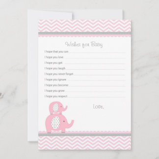 Elephant Wishes for Baby Advice Cards