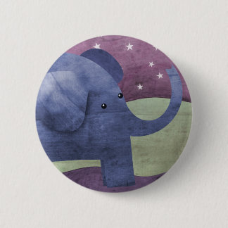 Elephant wishes upon a star - button badge