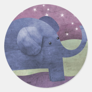 Elephant wishes upon a star - stickers
