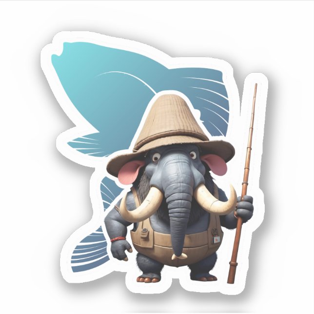 elephant with a reliable fishing style (Front)