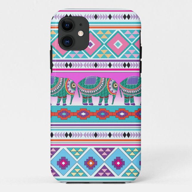 Elephant with Aztec Pattern Case-Mate iPhone Case (Back)