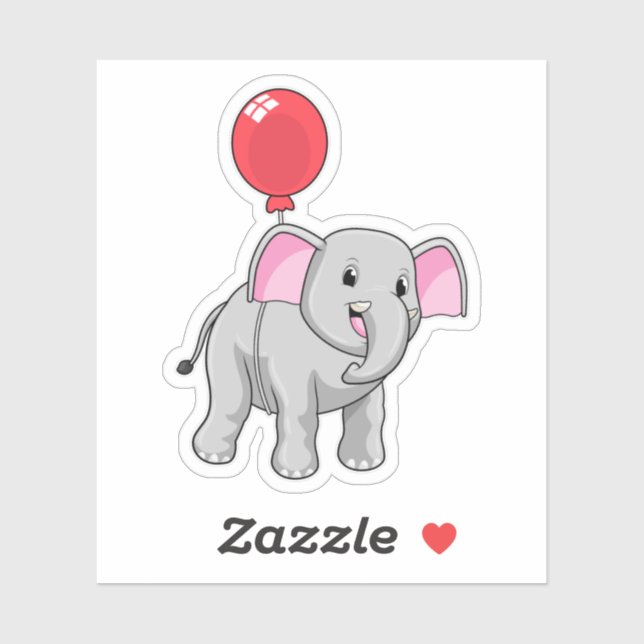 Elephant with Balloon (Sheet)