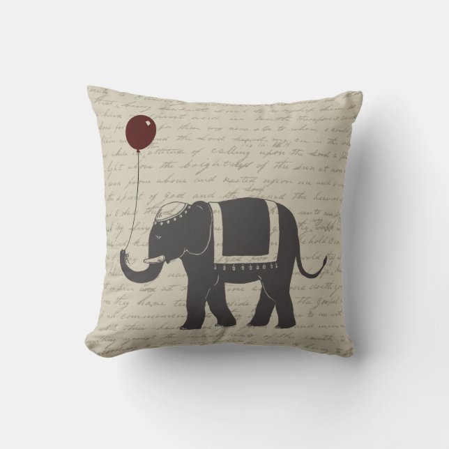 Elephant with Balloon Cushion (Front)