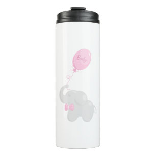 Elephant with Balloon Thermal Tumbler