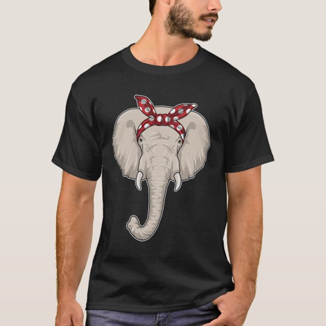 Elephant with Bandana T-Shirt (Front)
