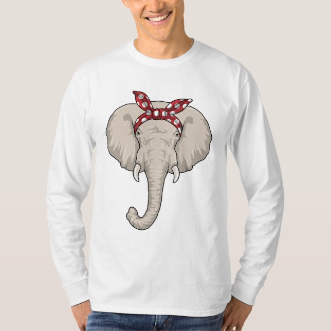 Elephant with Bandana T-Shirt (Front)