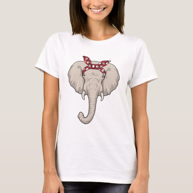 Elephant with Bandana T-Shirt (Front)