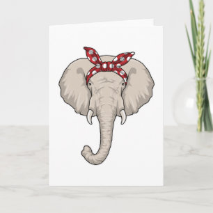 Elephant with Bandanna Card