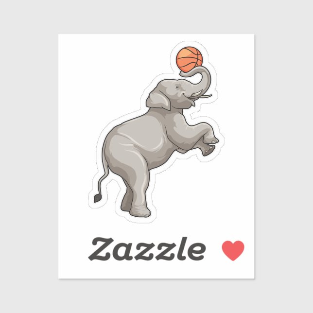 Elephant with Basketball (Sheet)