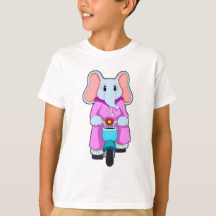 Elephant with Bicycle T-Shirt