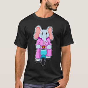 Elephant with Bicycle T-Shirt