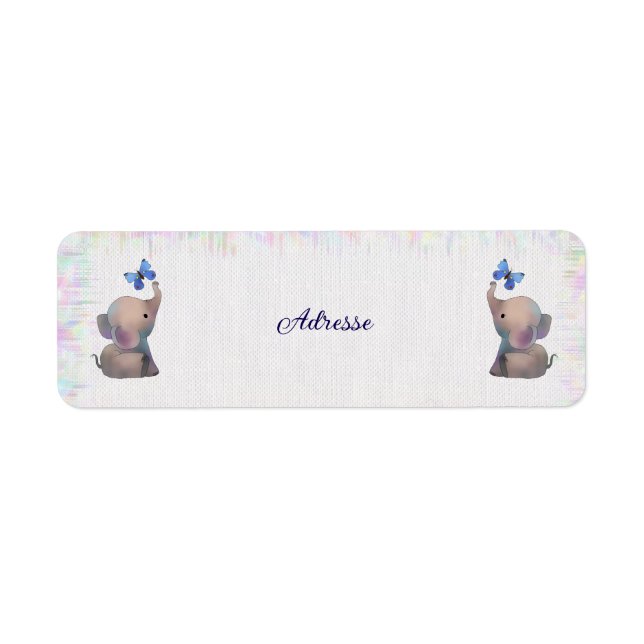 Elephant with butterfly (Front)