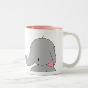 elephant with butterfly mug