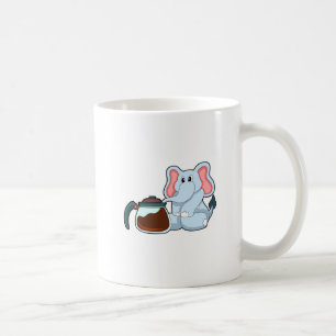 Elephant with Coffee pot Coffee Mug