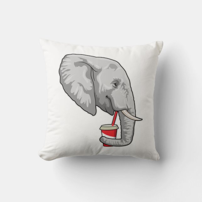 Elephant with Drink Cushion (Front)