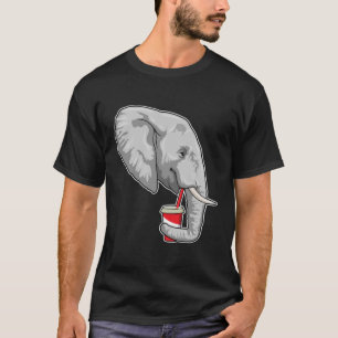 Elephant with Drink T-Shirt