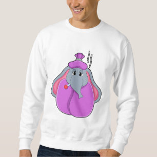Elephant with Fever thermometer Sweatshirt
