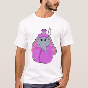 Elephant with Fever thermometer T-Shirt