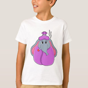 Elephant with Fever thermometer T-Shirt