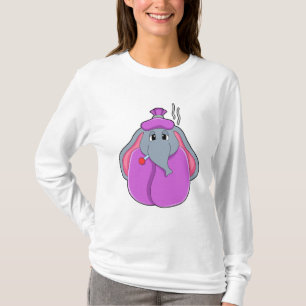 Elephant with Fever thermometer T-Shirt