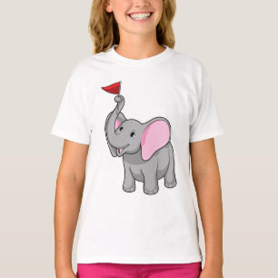 Elephant with Flag T-Shirt