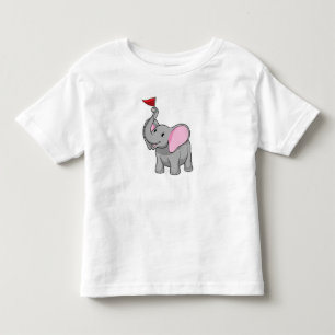 Elephant with Flag Toddler T-Shirt