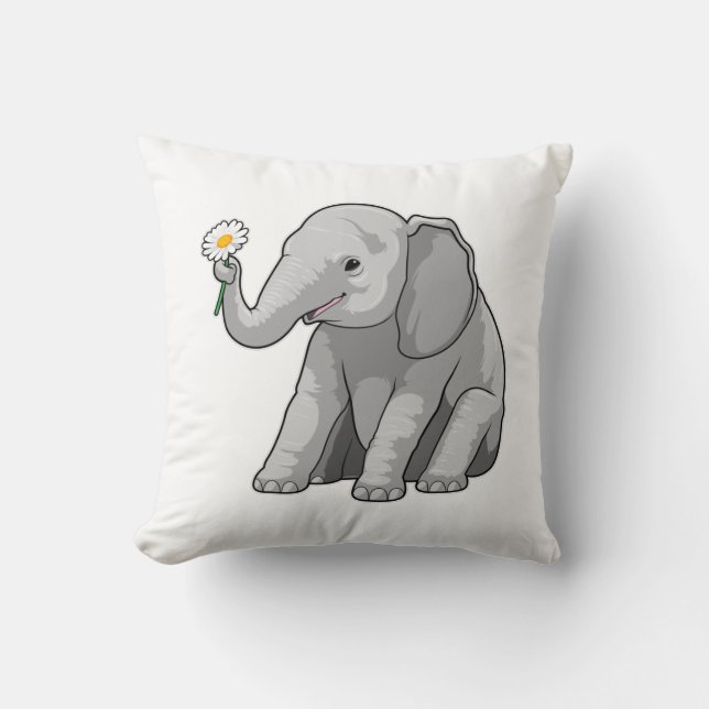 Elephant with Flower Cushion (Front)