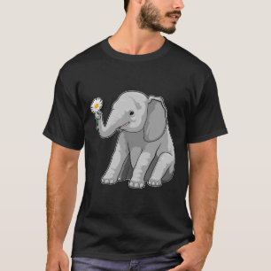 Elephant with Flower T-Shirt
