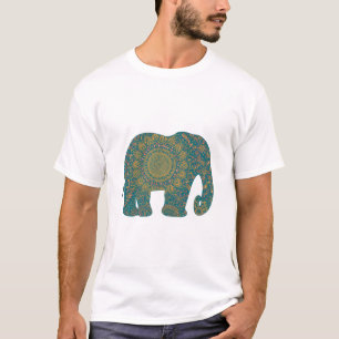 Elephant With Intricate Mandala Pattern T-Shirt