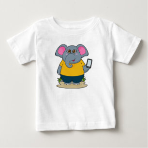Elephant with Mobile Baby T-Shirt
