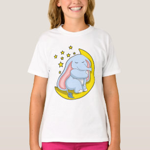 Elephant with Moon and Stars T-Shirt