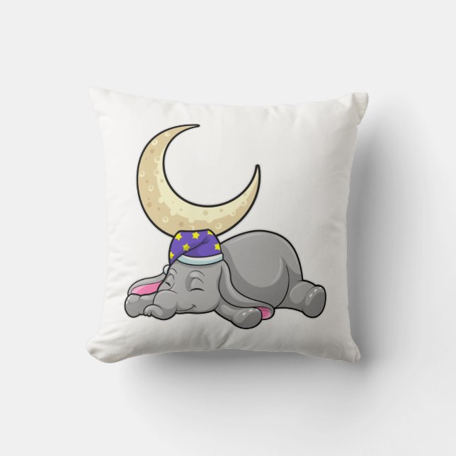 Elephant with Moon Cushion (Front)