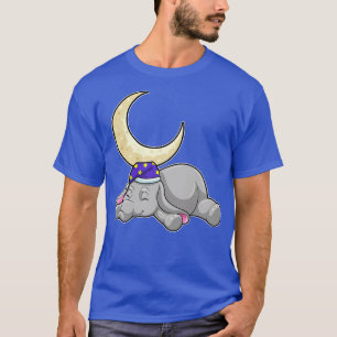Elephant With Moon T-Shirt