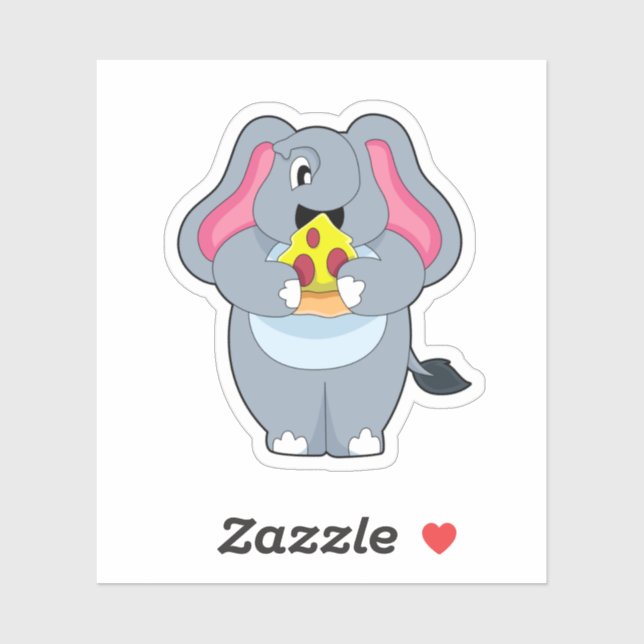 Elephant with Pizza (Sheet)