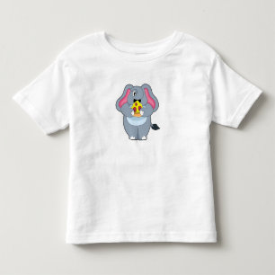 Elephant with Pizza Toddler T-Shirt