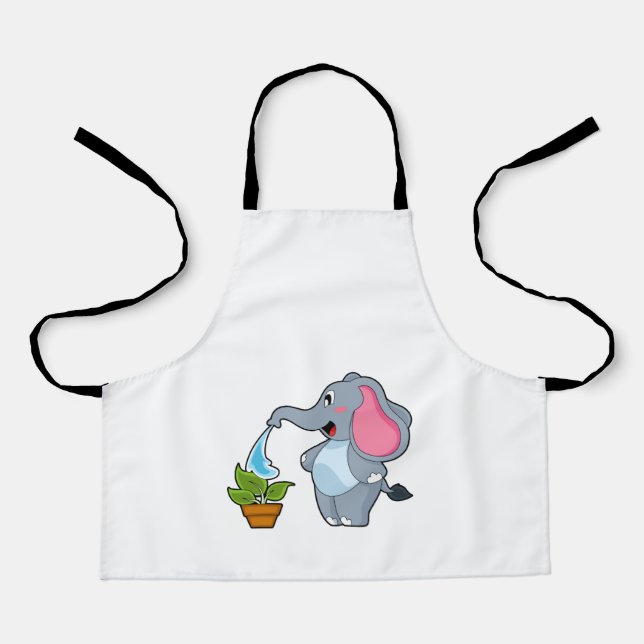 Elephant with Plant Apron (Front)
