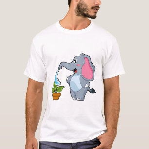 Elephant with Plant T-Shirt